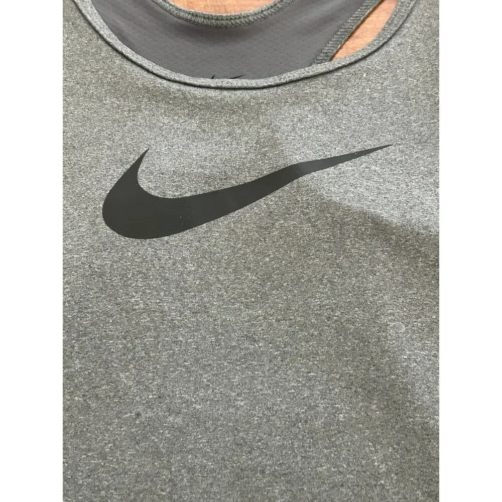 Nike Dri-FIT women's racerback training gray tank Small